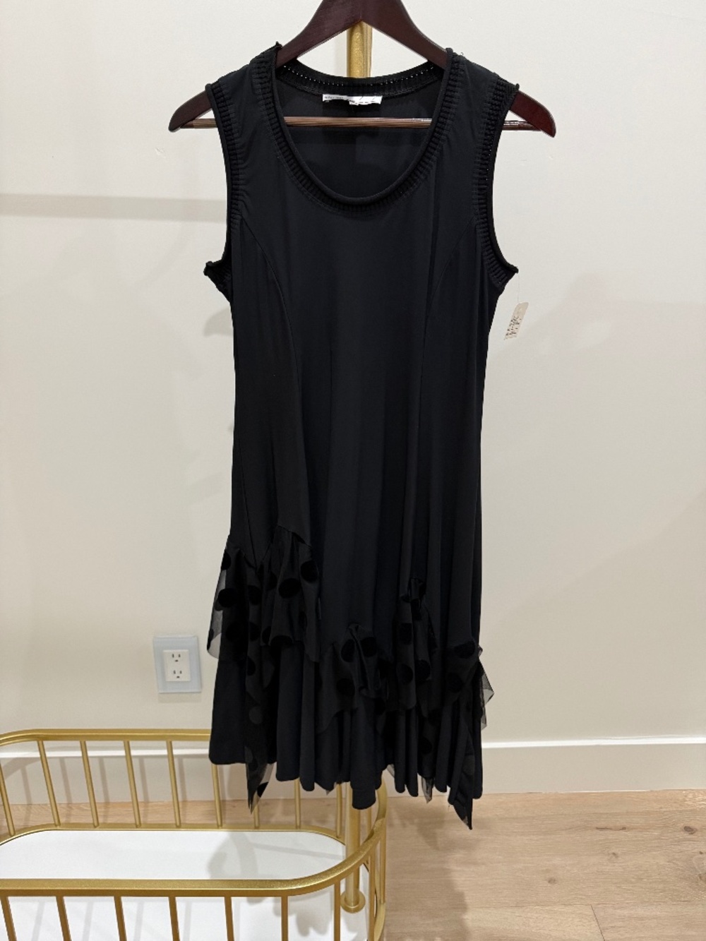 Sunlight little black dress with netting detail